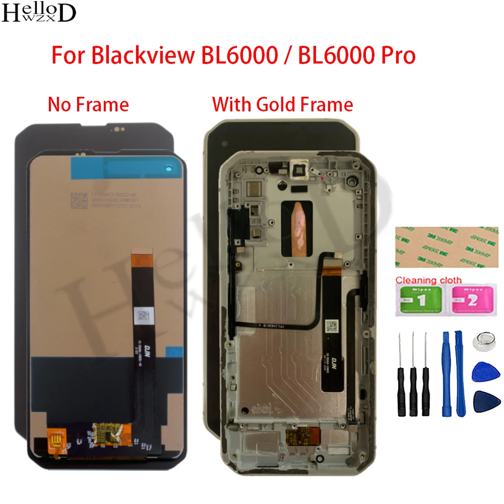 100% Tested LCD Display For Blackview BL6000 Pro LCD Display With Frame Touch Screen Digitizer Assembly Replacement Parts
100% Tested LCD Display For Blackview BL6000 Pro LCD Display With Frame Touch Screen Digitizer Assembly Replacement Parts