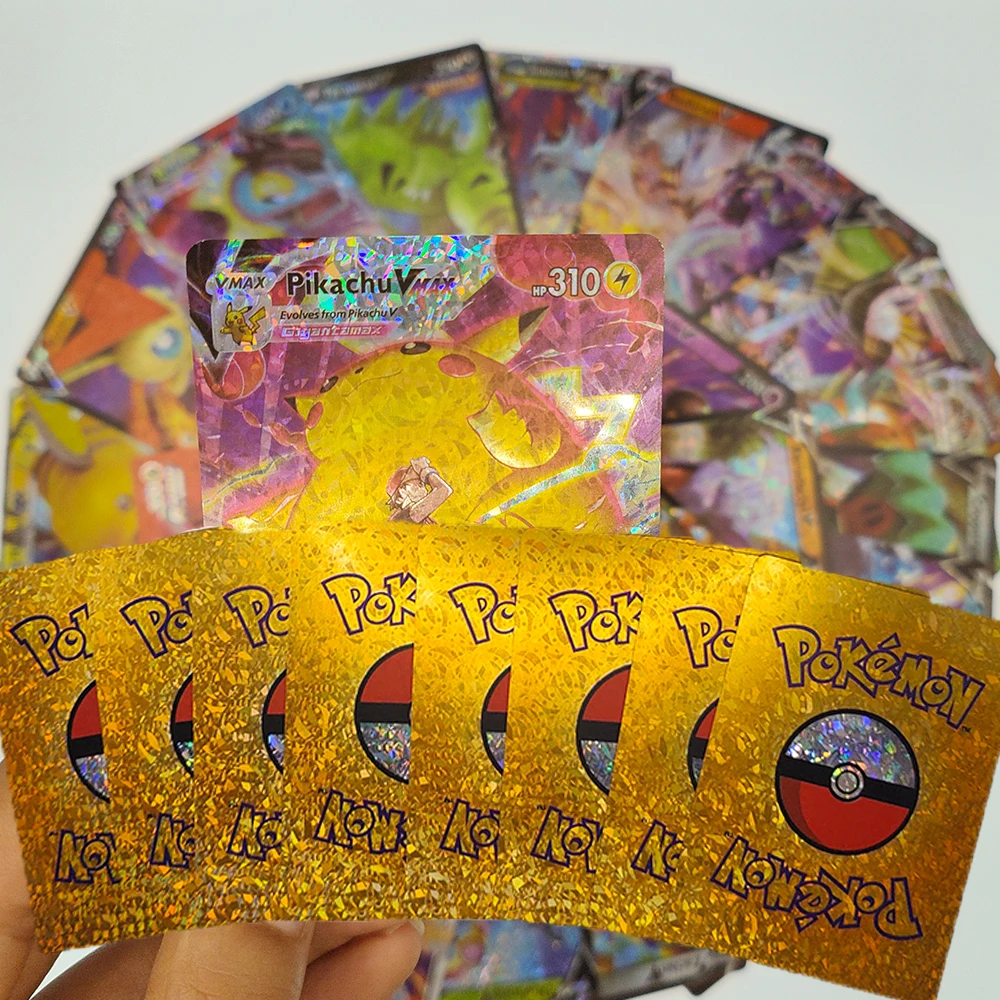 Pokemon Cards Gold Black Silver English Vmax GX Energy Card Pikachu Rare Collection Battle Trainer Boys Gifts Toys
Pokemon Cards Gold Black Silver English Vmax GX Energy Card Pikachu Rare Collection Battle Trainer Boys Gifts Toys
