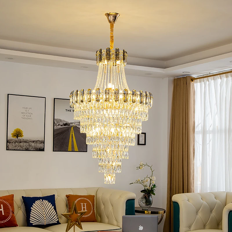 Light Luxury Villa Hollow High Spiral Staircase Crystal Chandelier Hotel Lobby Attic Hall Elegant Crystal Pendant lighting
Light Luxury Villa Hollow High Spiral Staircase Crystal Chandelier Hotel Lobby Attic Hall Elegant Crystal Pendant lighting