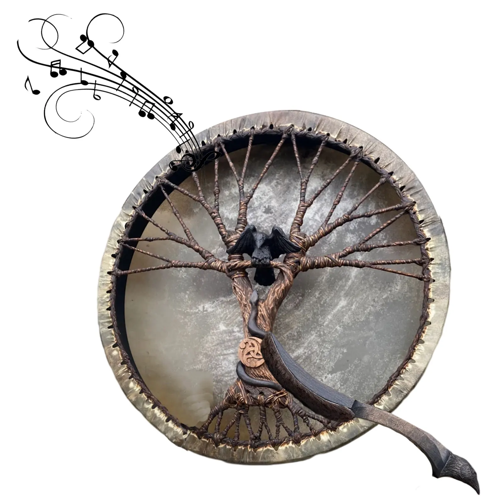 Handmade Shaman Drum Tree-of-Life Siberian Drum With Drum Stick Sound Healing Adult Drum Reflection And Meditation Home Decor
Handmade Shaman Drum Tree-of-Life Siberian Drum With Drum Stick Sound Healing Adult Drum Reflection And Meditation Home Decor