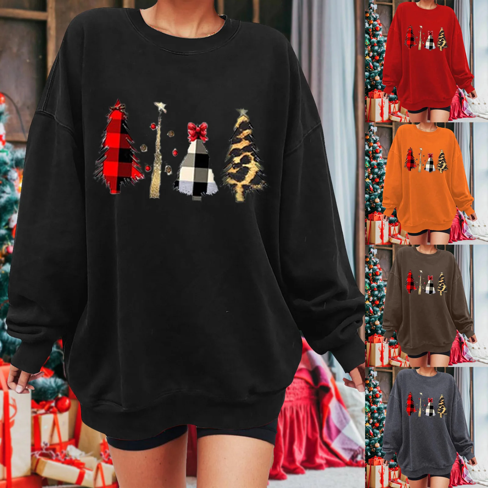 Женский Рождественский свитшот с круглым вырезом, флисовый свитшот с длинным рукавом, праздничные укороченные топы свободного кроя с Fairycore
Женский Рождественский свитшот с круглым вырезом, флисовый свитшот с длинным рукавом, праздничные укороченные топы свободного кроя с Fairycore