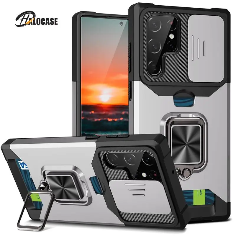 For Samsung Galaxy S22 Ultra Case Slide Camera Lens Shockproof Armor Case For S22 Plus S21 FE Note 20 Ultra With Card Solt Cover
For Samsung Galaxy S22 Ultra Case Slide Camera Lens Shockproof Armor Case For S22 Plus S21 FE Note 20 Ultra With Card Solt Cover