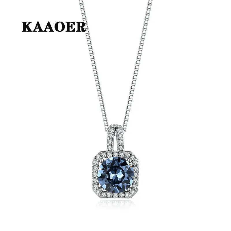 KAAOER 2022 NEW 100% S925 New style bright heart fashion all-match clavicle chain high-grade crystal pendant silver ornaments
KAAOER 2022 NEW 100% S925 New style bright heart fashion all-match clavicle chain high-grade crystal pendant silver ornaments
