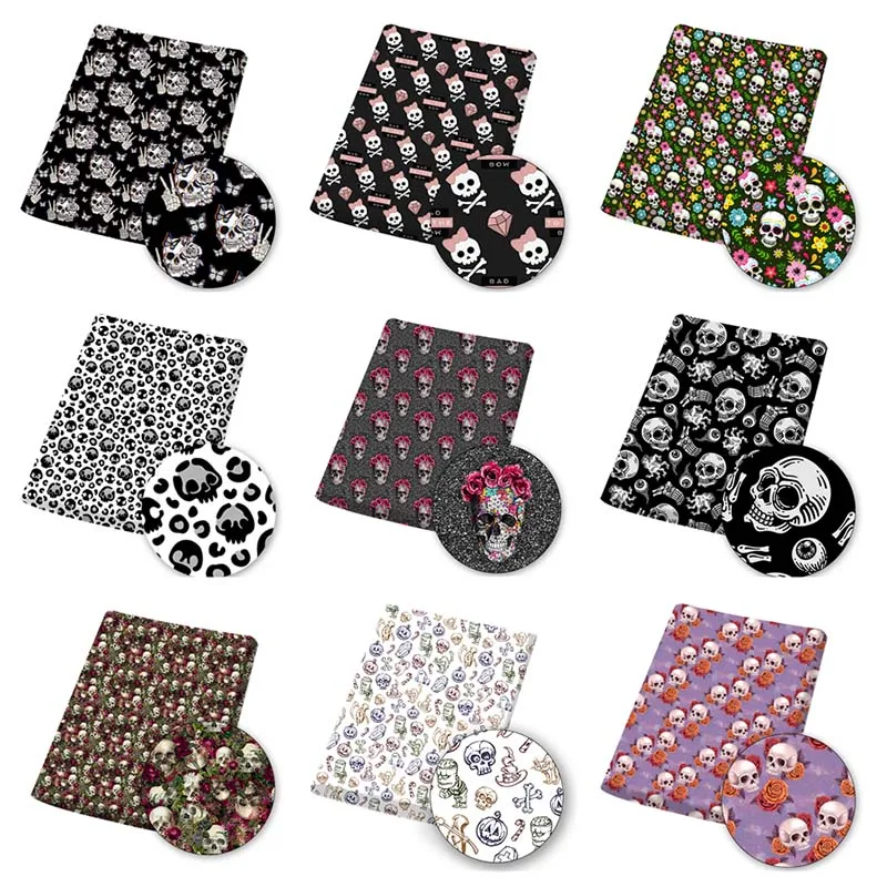 Polyester Cotton Fabric Funny Skull Skeleton Printing Cloth For DIY Handmade Mask Material Patchwork Tissue Sewing Clothes
Polyester Cotton Fabric Funny Skull Skeleton Printing Cloth For DIY Handmade Mask Material Patchwork Tissue Sewing Clothes