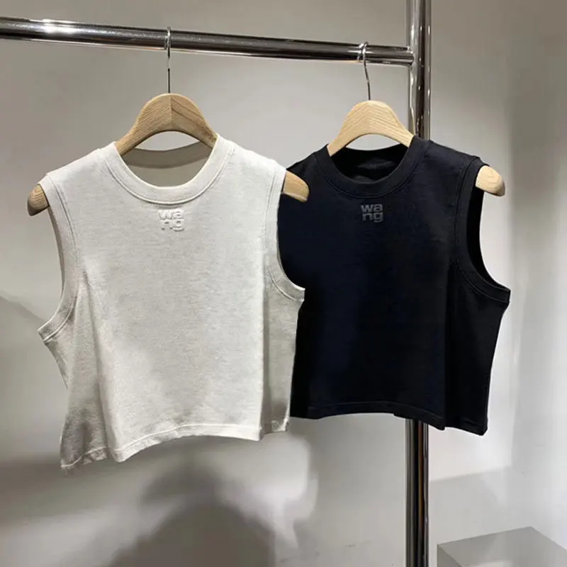 2024 Wang Fashion Luxury Summer New Big Wang Family Round Neck Cotton Short Foam Letter Printing Sleeveless Top Over Tank Top
2024 Wang Fashion Luxury Summer New Big Wang Family Round Neck Cotton Short Foam Letter Printing Sleeveless Top Over Tank Top