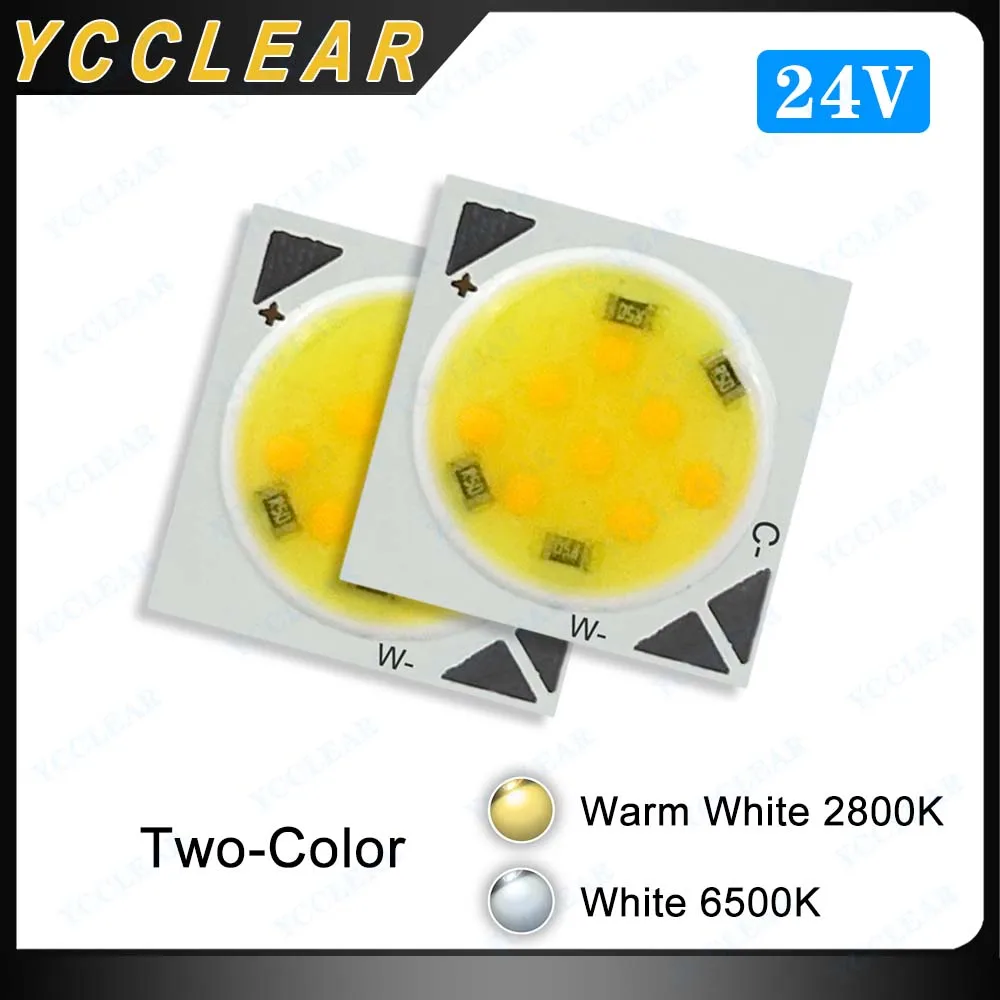 

High Quality LED Light Board Warm White 5W 7W 10W 12W DC24V 200mA 300mA 500mA Two-Color COB 1313 LED Chips For DIY Spotlight