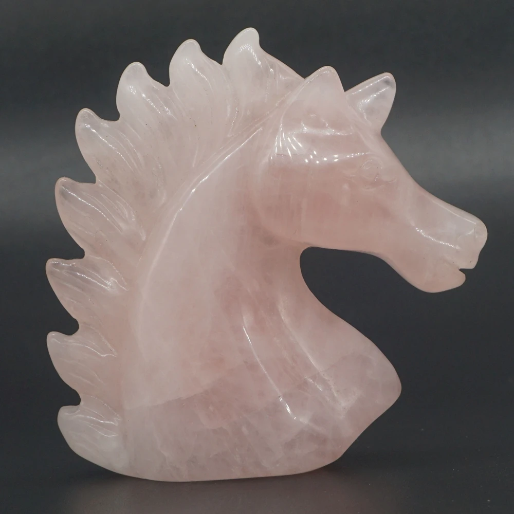 Unicorn Skull Head Figurine Stone Natural Rose Quartz Gemstone 2.9" Crystal Craft Animal Art Sculpture Statue Home Decor
Unicorn Skull Head Figurine Stone Natural Rose Quartz Gemstone 2.9" Crystal Craft Animal Art Sculpture Statue Home Decor