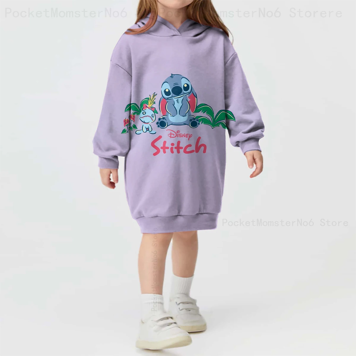 Girls Hoodie Sweater Dress Children's Autumn and Winter Disney Stitch Printed Sweatshirt Long Sleeve Cartoon Stitching Clothes 
Girls Hoodie Sweater Dress Children's Autumn and Winter Disney Stitch Printed Sweatshirt Long Sleeve Cartoon Stitching Clothes