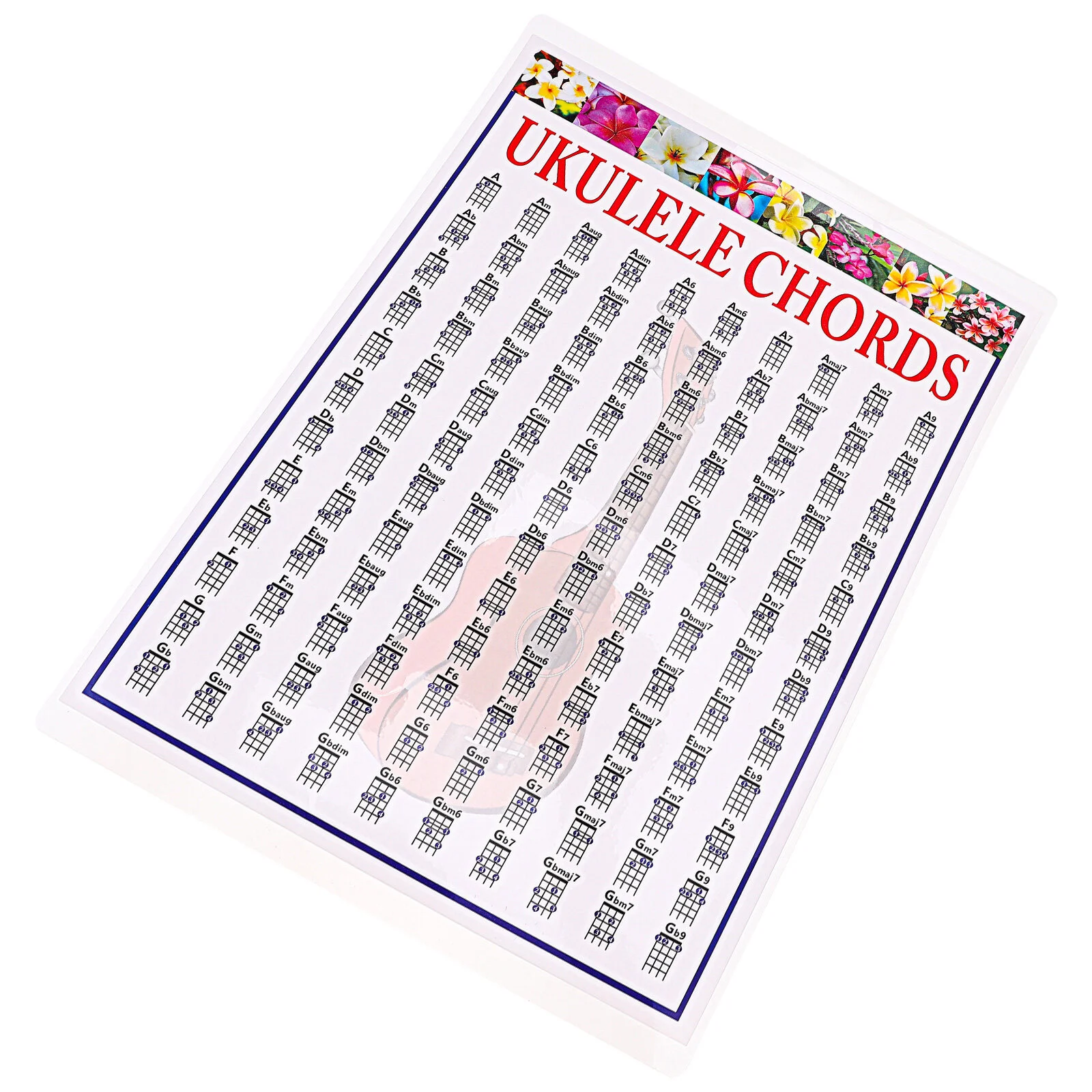 Chord Fingering Chart Ukulele Novice Music Chords Poster Diagram Training Guide
Chord Fingering Chart Ukulele Novice Music Chords Poster Diagram Training Guide