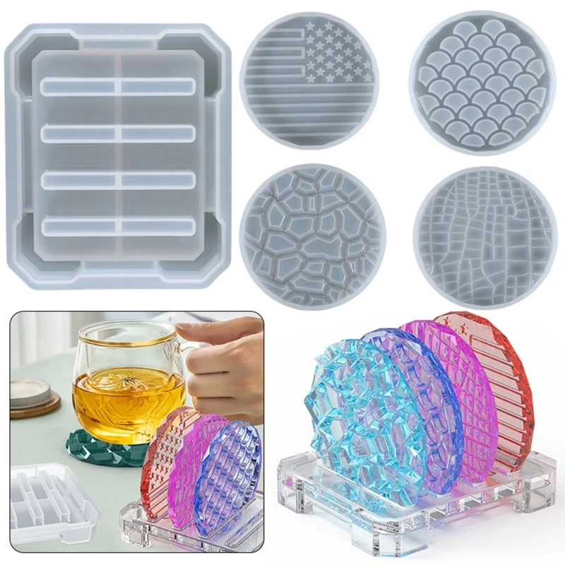 Different Patterns Round Resin Casting Molds Include Silicone Coaster Molds Tray Holder Molds Suitable for Diy Coasters
Different Patterns Round Resin Casting Molds Include Silicone Coaster Molds Tray Holder Molds Suitable for Diy Coasters
