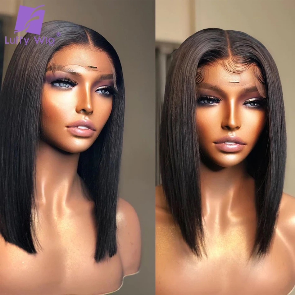 Short Bob 4x4 Lace Closure Wig Brazilian Lace Front Human Hair Wigs Preplucked Remy Hair Straight Lace Frontal Wig Luffywig
Short Bob 4x4 Lace Closure Wig Brazilian Lace Front Human Hair Wigs Preplucked Remy Hair Straight Lace Frontal Wig Luffywig