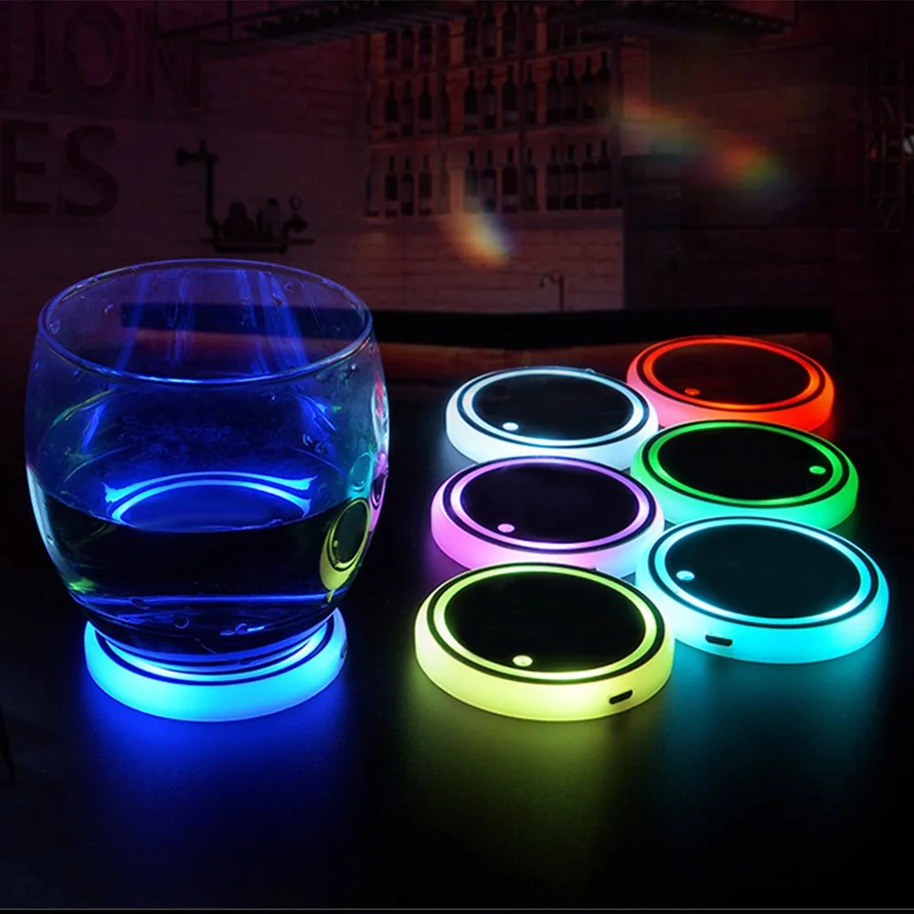 2Pc Universal New Led Car Cup Holder Bottom Pad LED Light Cover Trim Atmosphere Lamp Lights Anti-slip Mat Colorful Light Coaster
2Pc Universal New Led Car Cup Holder Bottom Pad LED Light Cover Trim Atmosphere Lamp Lights Anti-slip Mat Colorful Light Coaster