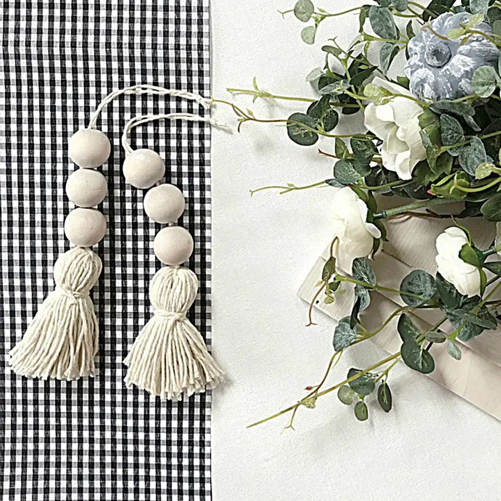 Creative Rustic Beige Closet Door Handle Wooden Bead Hanging Ornaments Tear-resistant Wooden Bead Garlands for Door Handle
Creative Rustic Beige Closet Door Handle Wooden Bead Hanging Ornaments Tear-resistant Wooden Bead Garlands for Door Handle