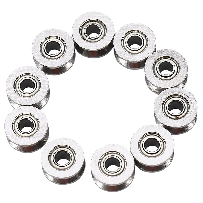 10pcs U Groove Bearing U624ZZ Carbon Steel Durable V Groove Ball Bearing Pulley for Rail Track Linear Motion Systems
10pcs U Groove Bearing U624ZZ Carbon Steel Durable V Groove Ball Bearing Pulley for Rail Track Linear Motion Systems
