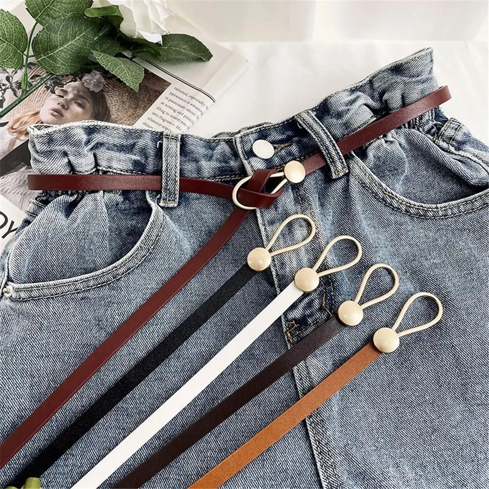 Student Jeans Business Suit Knotted Women Solid Color Thin Waistband Waist Belt PU Leather
Student Jeans Business Suit Knotted Women Solid Color Thin Waistband Waist Belt PU Leather