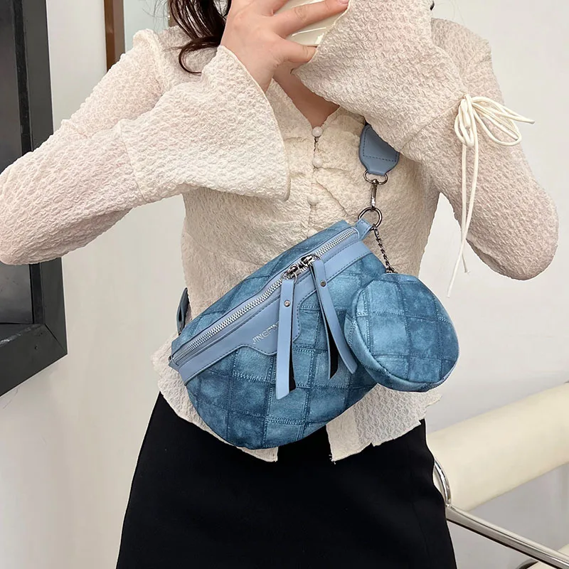 

Fashion Women Waist Bag Lattice Pattern Leather Fanny Packs Designer Shoulder Crossbody Bags Luxury Ladies Belt Bag Chest Pack