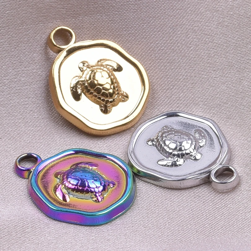 6pcs Stainless Steel Charms Circular Shape Turtle Handmade Pendant Earrings Necklace Jewelry Bracelet Supplies Metal Accessories
6pcs Stainless Steel Charms Circular Shape Turtle Handmade Pendant Earrings Necklace Jewelry Bracelet Supplies Metal Accessories