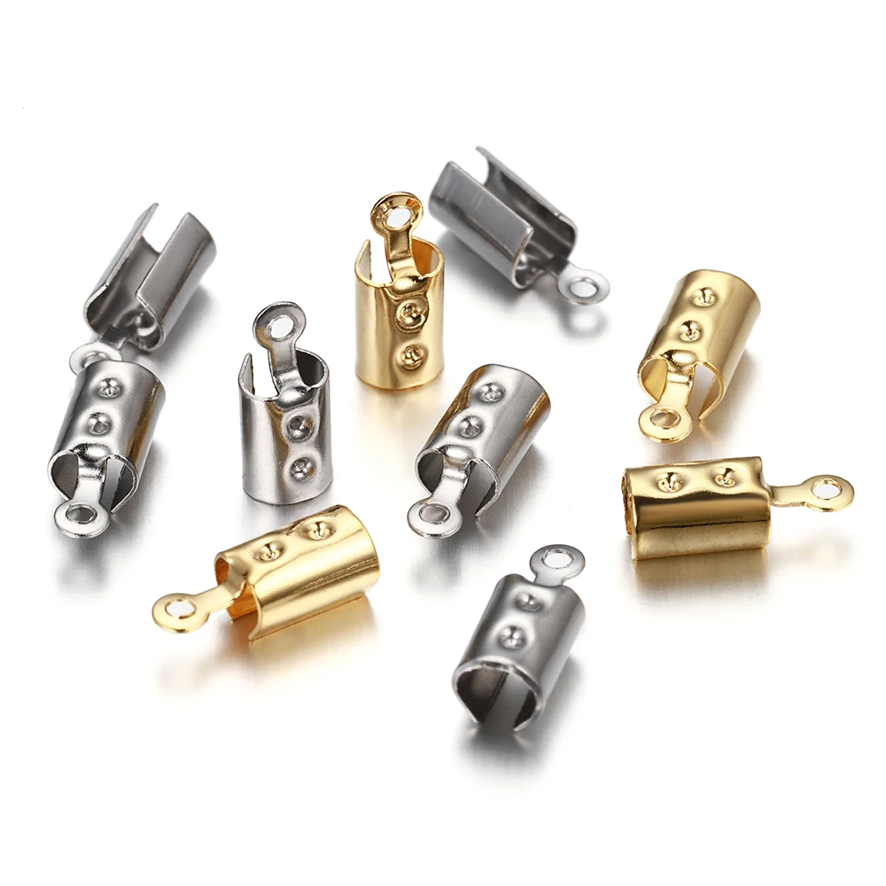 30pcs Steel Cove Clasps Cord End Caps String Ribbon Leather Clip Tip Fold Crimp Bead Connectors For Jewelry Making DIY Supplies
30pcs Steel Cove Clasps Cord End Caps String Ribbon Leather Clip Tip Fold Crimp Bead Connectors For Jewelry Making DIY Supplies