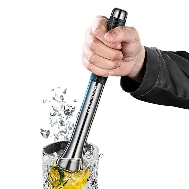 Cocktail Muddler Food Muddler Ice Crusher Tool Mojito Muddler Ergonomic Metal Muddler Old Fashioned Cocktail Ice Crusher For
Cocktail Muddler Food Muddler Ice Crusher Tool Mojito Muddler Ergonomic Metal Muddler Old Fashioned Cocktail Ice Crusher For