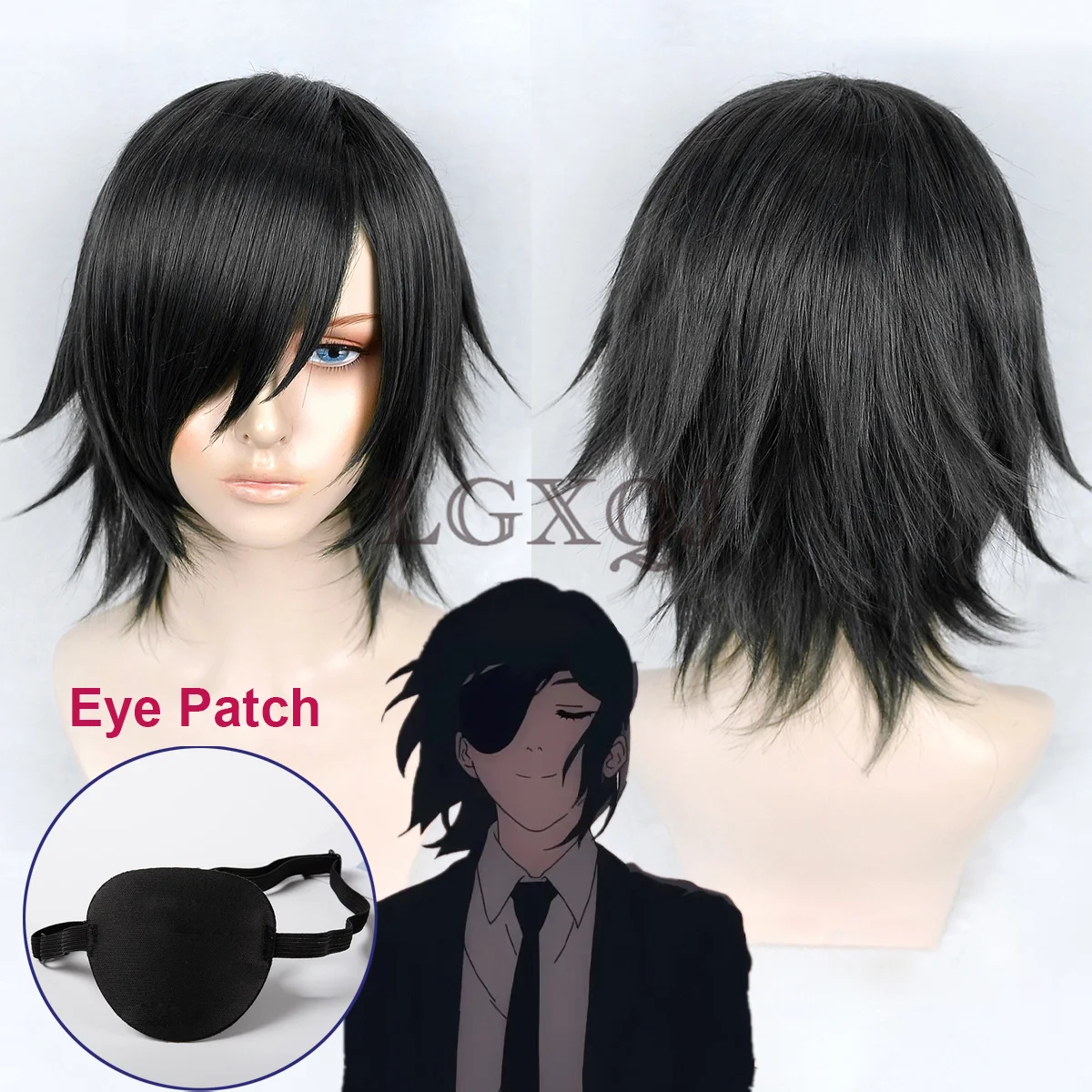 In Stock High Quality Himeno Cosplay Wig Chainsaw Man Black Fluffy Hair Eye Patch Heat Resistant Party Wigs Props + Free Wig Cap
In Stock High Quality Himeno Cosplay Wig Chainsaw Man Black Fluffy Hair Eye Patch Heat Resistant Party Wigs Props + Free Wig Cap