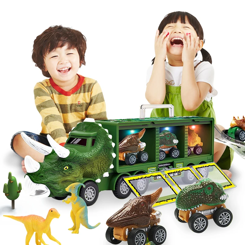 Новые детские игрушки для автомобилей с динозаврами, Большой инерционный автомобиль-перевозчик, грузовик, тяговый автомобиль, клетка для в... 
Новые детские игрушки для автомобилей с динозаврами, Большой инерционный автомобиль-перевозчик, грузовик, тяговый автомобиль, клетка для в...