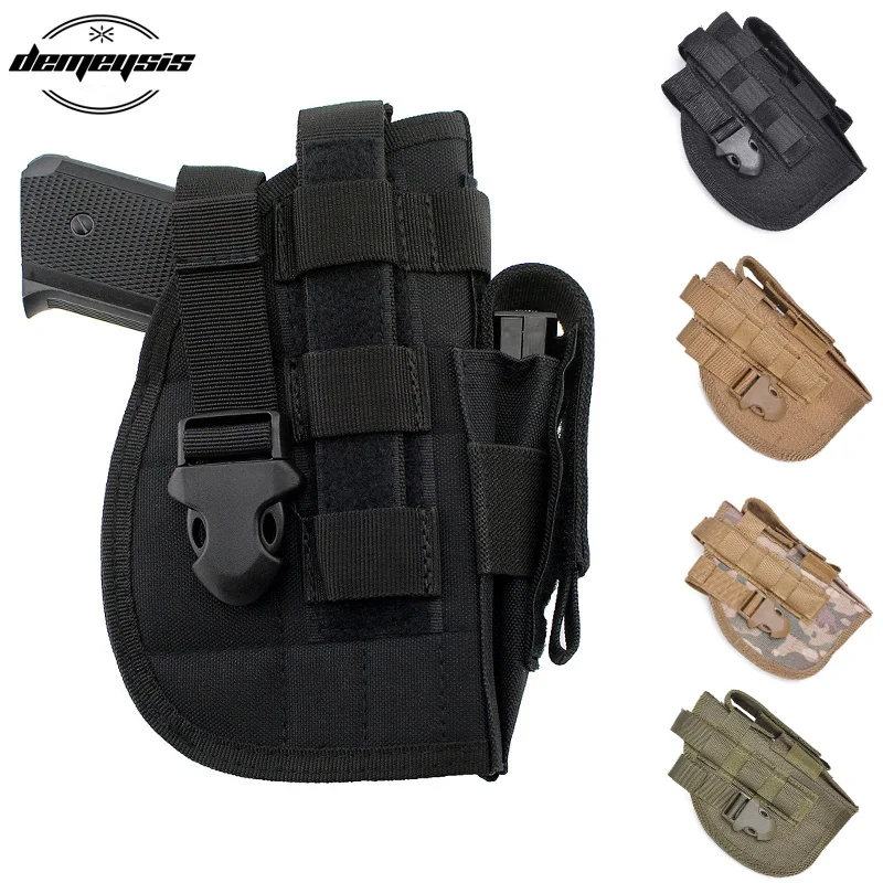 Universal Tactical Gun Holster Right Hand Molle Pistol Holster Combat Airsoft Waist Belt Holsters Black Tan Green Multicam
Universal Tactical Gun Holster Right Hand Molle Pistol Holster Combat Airsoft Waist Belt Holsters Black Tan Green Multicam