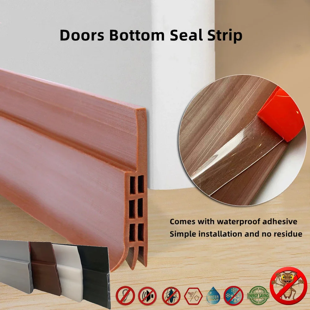 Self-Adhesive Door Draft Stopper Doors Bottom Weather Stripping Home Soundproof Waterproof Baffle Dust Anti-insect Sealing Strip
Self-Adhesive Door Draft Stopper Doors Bottom Weather Stripping Home Soundproof Waterproof Baffle Dust Anti-insect Sealing Strip