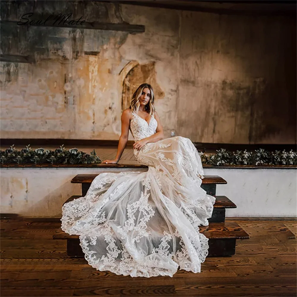 Exquisite Court Train Mermaid Wedding Dress For Women Lace Applique Bridal Gown Sweetheart Backless Bridal Dress Robe De Mariée
Exquisite Court Train Mermaid Wedding Dress For Women Lace Applique Bridal Gown Sweetheart Backless Bridal Dress Robe De Mariée