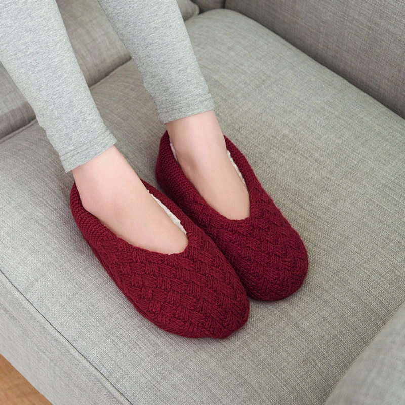 

House Fluffy Slipper Sock Womens Winter Furry Warm Plush Anti Skid Grip Sole Indoor Home Female Fuzzy Shoes 2022 New