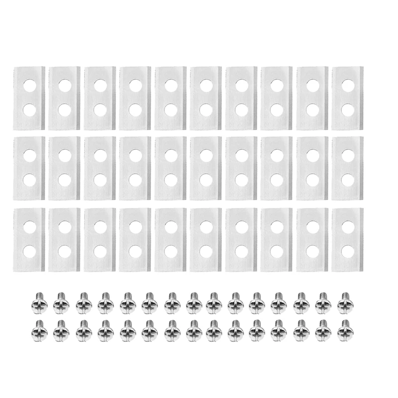30Pcs /Set Robot Mower Replacement Blade 2 Holes Anti-Rust Mower Cutter For Worx Landroid Robot Lawn Robot Blade(Silver)
30Pcs /Set Robot Mower Replacement Blade 2 Holes Anti-Rust Mower Cutter For Worx Landroid Robot Lawn Robot Blade(Silver)