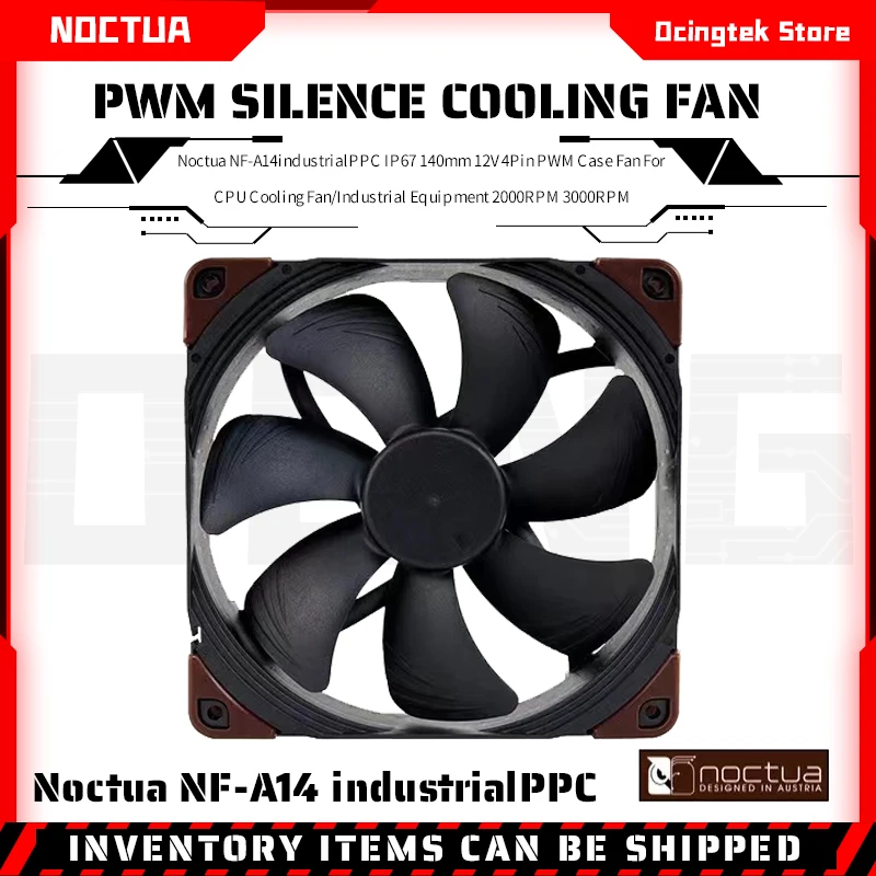 

Noctua NF-A14 industrialPPC IP67 140mm 12V 4Pin PWM Case Fan For CPU Cooling Fan/Industrial Equipment 2000RPM 3000RPM