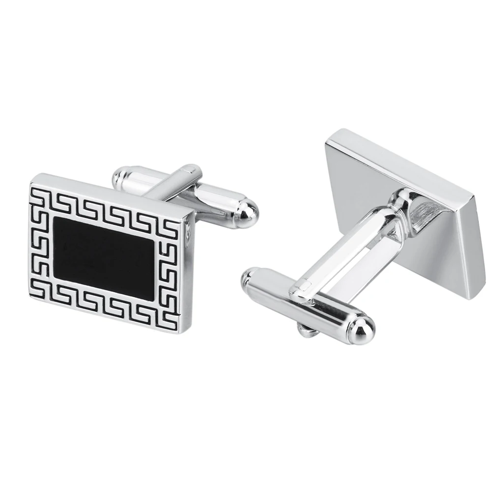 NVT Classic Square Business Cufflinks For Mens Shirt High Quality Black Enamel Pattern Cuff Links Gift Free Engraving Name
NVT Classic Square Business Cufflinks For Mens Shirt High Quality Black Enamel Pattern Cuff Links Gift Free Engraving Name