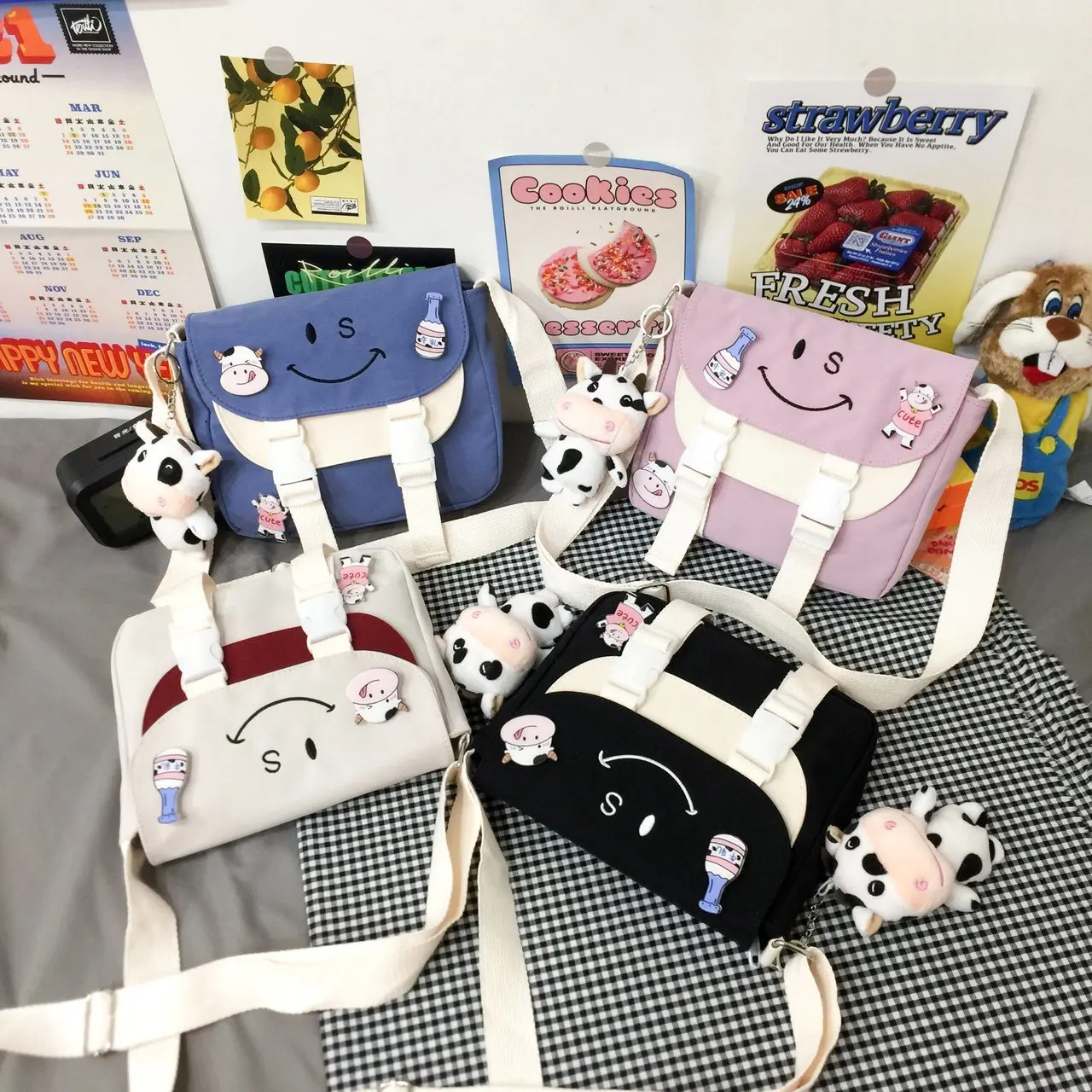 2022 Crossbody Shoulder Student Tutoring Cow Ins Cute and Sweet Plug Lock Korean Series Women's Shoulder Bag Bag Girl
2022 Crossbody Shoulder Student Tutoring Cow Ins Cute and Sweet Plug Lock Korean Series Women's Shoulder Bag Bag Girl