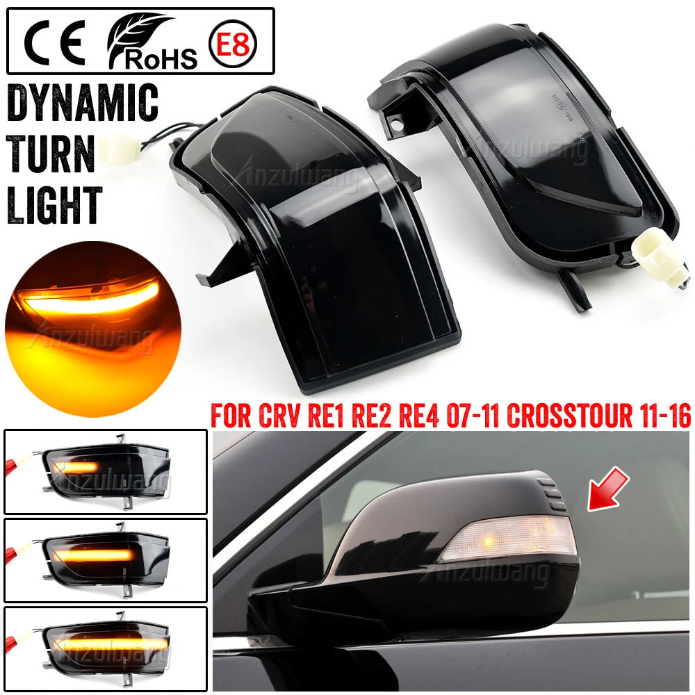 LED Dynamic Turn Signal Indicator Light Blinker Lamp For Honda CRV CR-V 2007-2011 Crosstour 2011-2016 Side Rearview Mirror Light
LED Dynamic Turn Signal Indicator Light Blinker Lamp For Honda CRV CR-V 2007-2011 Crosstour 2011-2016 Side Rearview Mirror Light