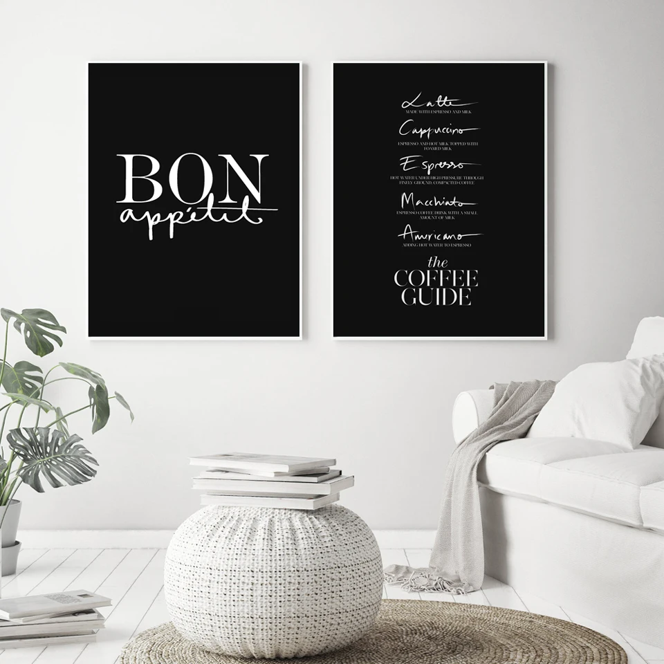 Bon Appetite Posters and Prints French Kitchen Art Decor Minimalism For Dining Room Typography Poster Coffee Guide Wall Pictures
Bon Appetite Posters and Prints French Kitchen Art Decor Minimalism For Dining Room Typography Poster Coffee Guide Wall Pictures