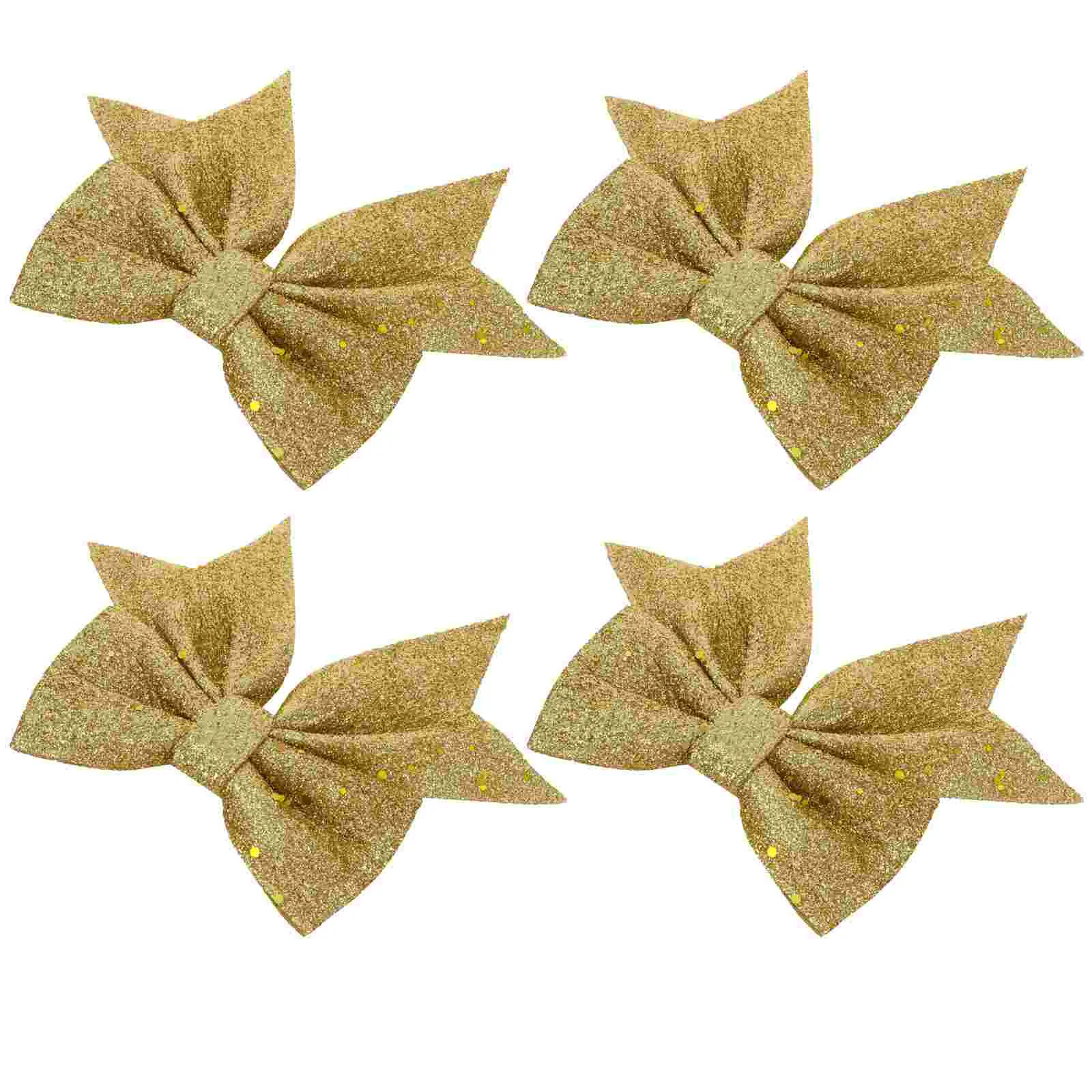 4 Pcs Decorative Items Christmas Gold Butterfly Ornaments Holiday Bow Decorations
4 Pcs Decorative Items Christmas Gold Butterfly Ornaments Holiday Bow Decorations