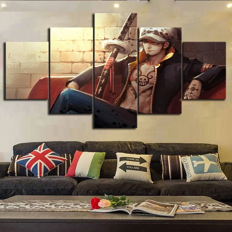 Modular Posters Modern HD Printed 5 Panel Anime One Piece Trafalgar Law Wall Art Canvas Pictures Paintings Home Decor Framework
Modular Posters Modern HD Printed 5 Panel Anime One Piece Trafalgar Law Wall Art Canvas Pictures Paintings Home Decor Framework
