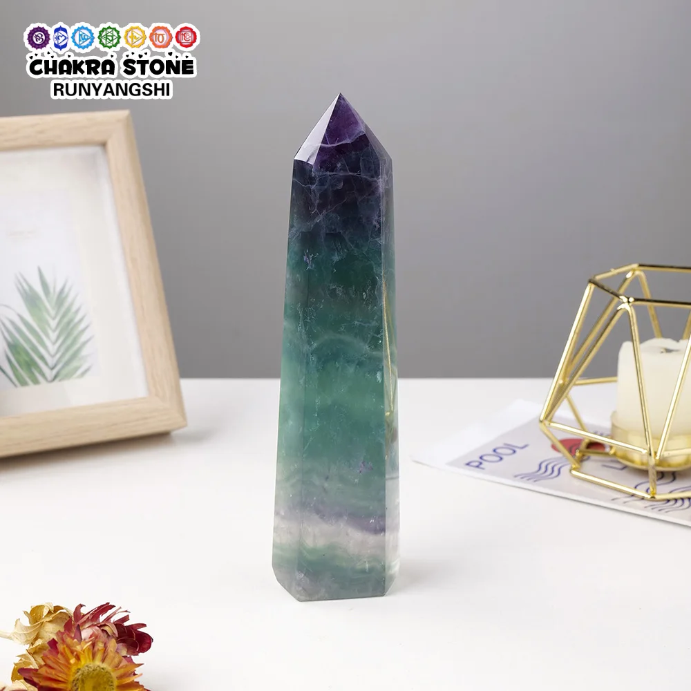 Natural Large Crystal Point Tower Green Fluorite Magic Wand Hexagonal Energy Stone Healing Ornament Home Decoration
Natural Large Crystal Point Tower Green Fluorite Magic Wand Hexagonal Energy Stone Healing Ornament Home Decoration