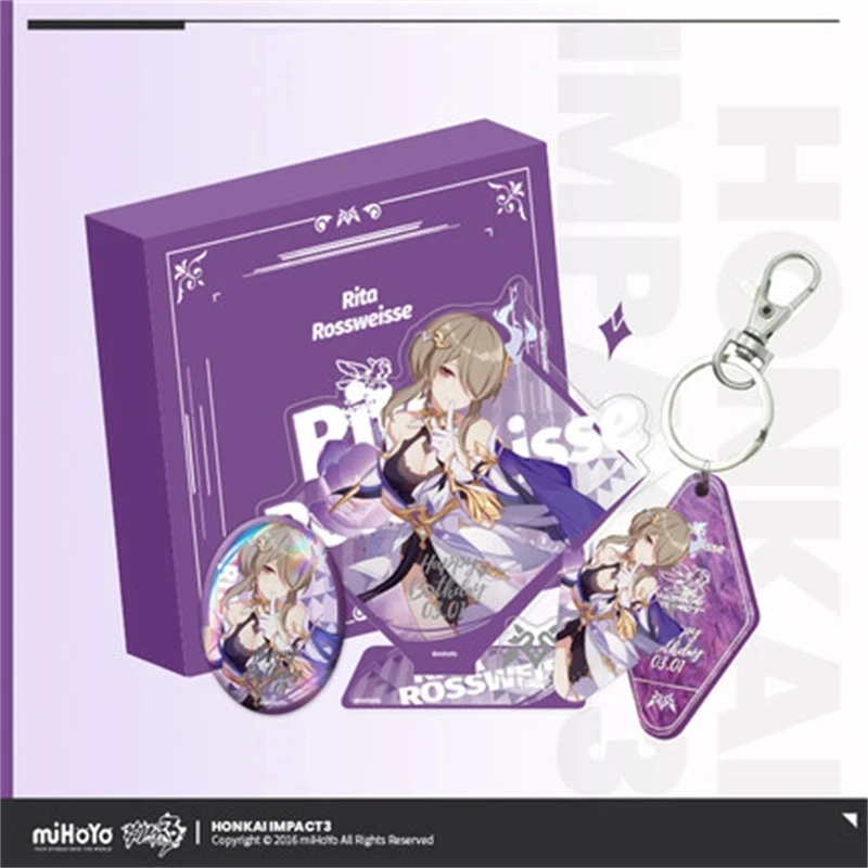 Аниме игра Honkai Impact 3 2022 Rita Подарочная коробка на день рождения значок-подвеска Набор праздничный подарок на день рождения 
Аниме игра Honkai Impact 3 2022 Rita Подарочная коробка на день рождения значок-подвеска Набор праздничный подарок на день рождения