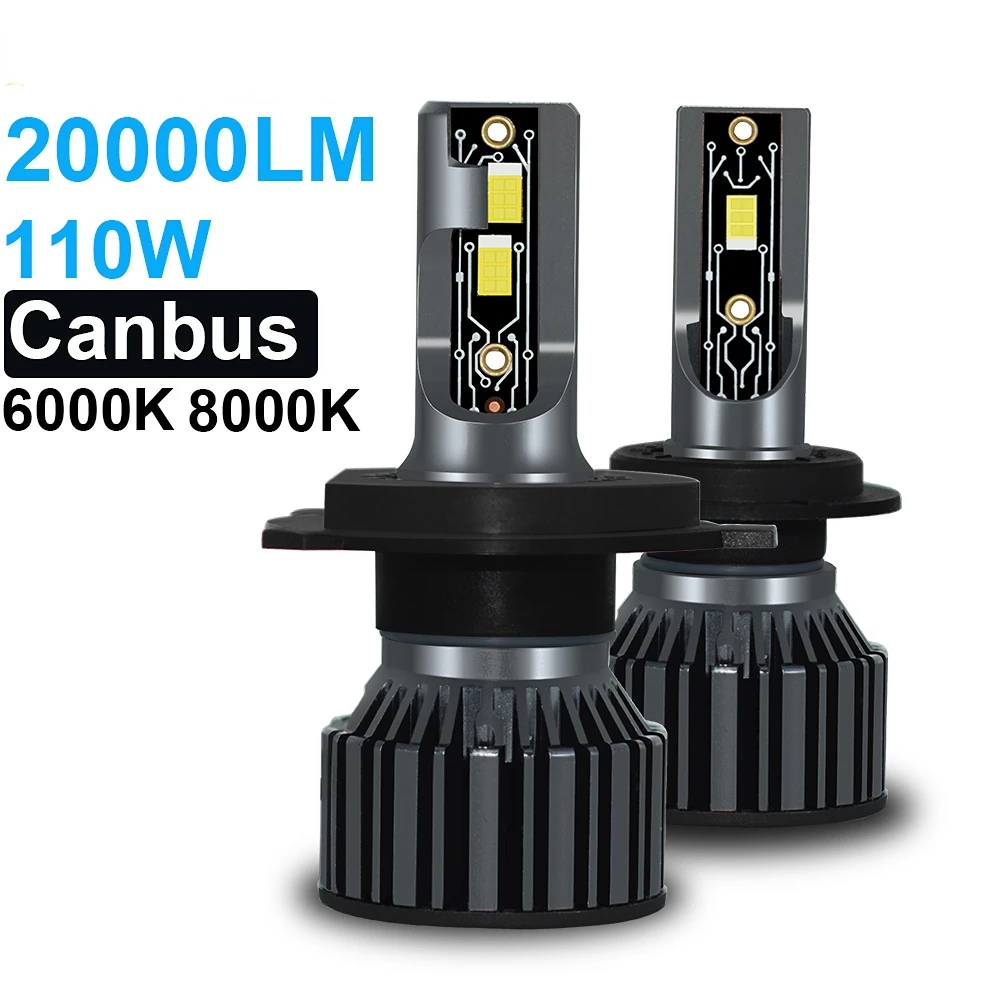 Car Lights Canbus H4 LED H7 20000LM H11 LED Lamp for Car Headlight Bulbs H1 H3 H9 9005 9006 HB3 HB4 5202 9007 H13 Fog 12V
Car Lights Canbus H4 LED H7 20000LM H11 LED Lamp for Car Headlight Bulbs H1 H3 H9 9005 9006 HB3 HB4 5202 9007 H13 Fog 12V