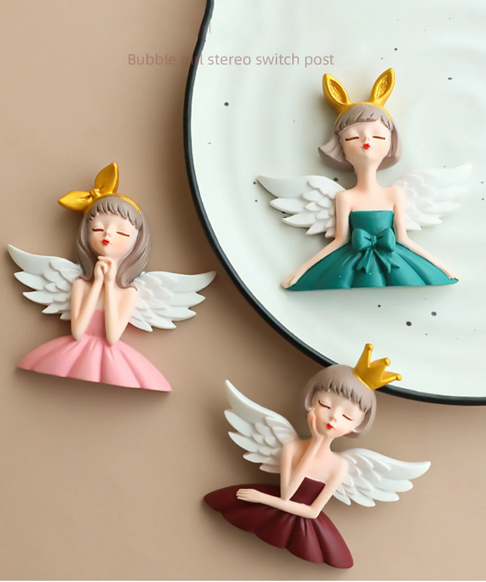 Creative angel girl Figurine 3d three-dimensional stickers home wall socket switch decoration stickers interior wall decorations
Creative angel girl Figurine 3d three-dimensional stickers home wall socket switch decoration stickers interior wall decorations