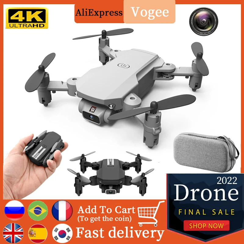 2022 Новый Радиоуправляемый мини-Квадрокоптер 4K 1080P HD камера Wi-Fi Fpv давление воздуха удерживает высоту детская игрушка Радиоуправляемый верто...
2022 Новый Радиоуправляемый мини-Квадрокоптер 4K 1080P HD камера Wi-Fi Fpv давление воздуха удерживает высоту детская игрушка Радиоуправляемый верто...