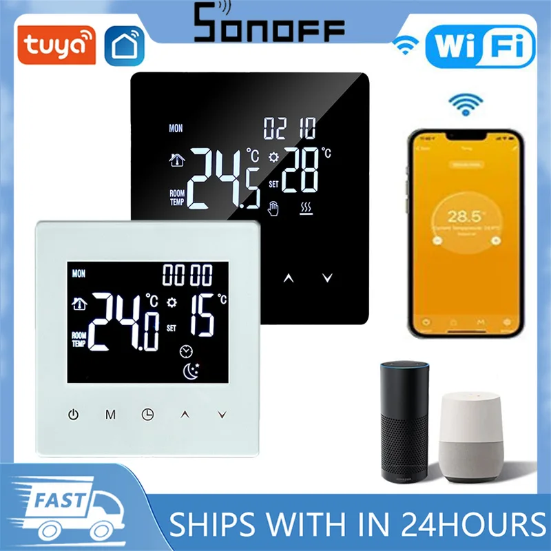 SONOFF Tuya WiFi Smart Thermostat Electric Floor Heating Water Gas Boiler Temperature Remote Controller For Google Home Alexa
SONOFF Tuya WiFi Smart Thermostat Electric Floor Heating Water Gas Boiler Temperature Remote Controller For Google Home Alexa