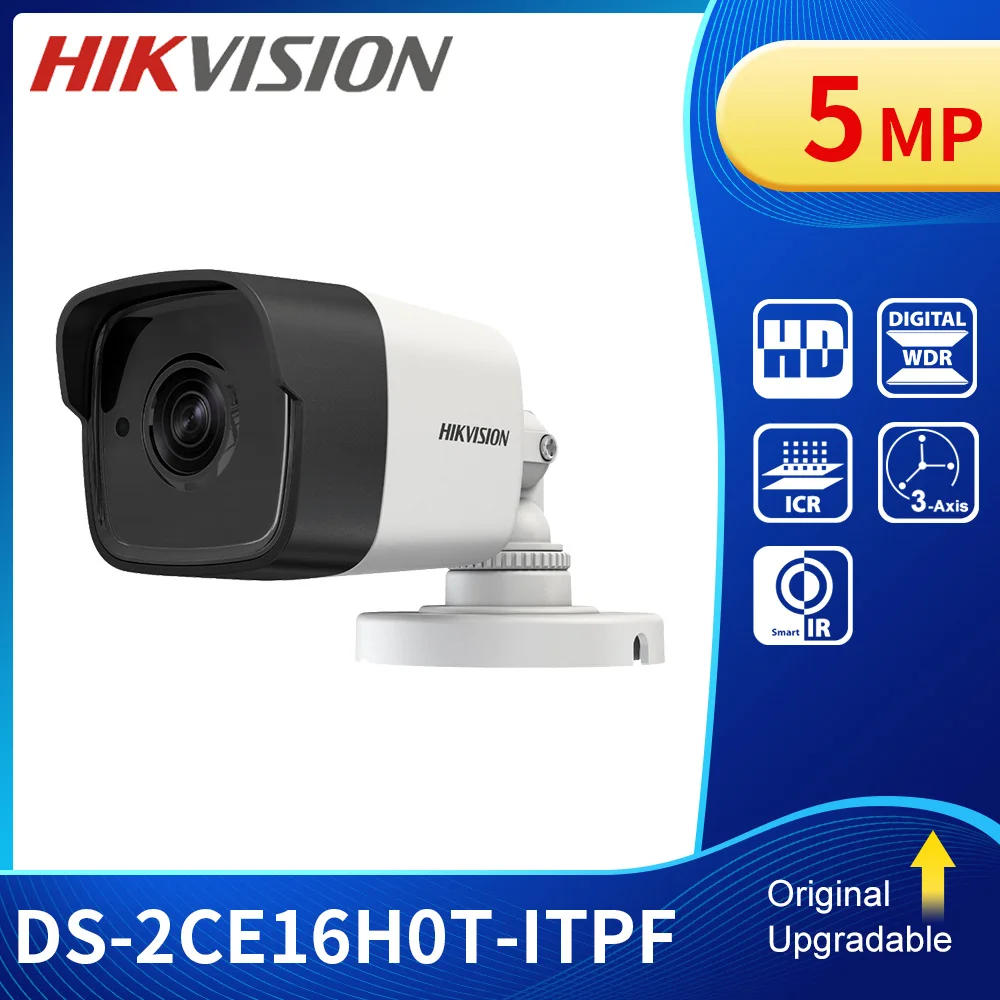

Hikvision Turbo HD TVI Camera 5MP Up Coax 20m IR 3,6mm Lens DS-2CE16H0T-ITPF