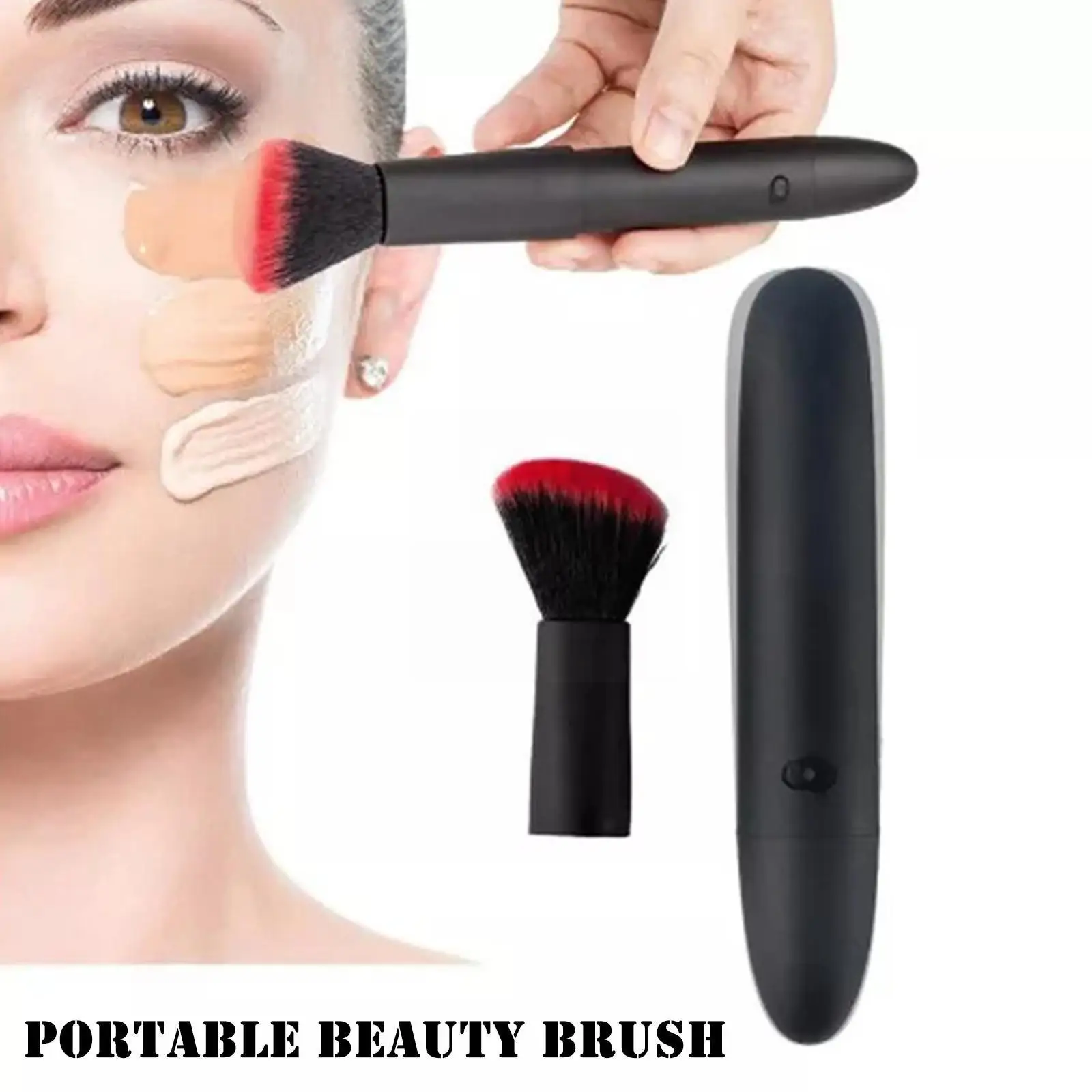 

1pcs Portable Beauty Brush Usb Charge Electric Makeup Foundation Tool Brush Concealer Black Cosmetics Tools Blending Z1x6