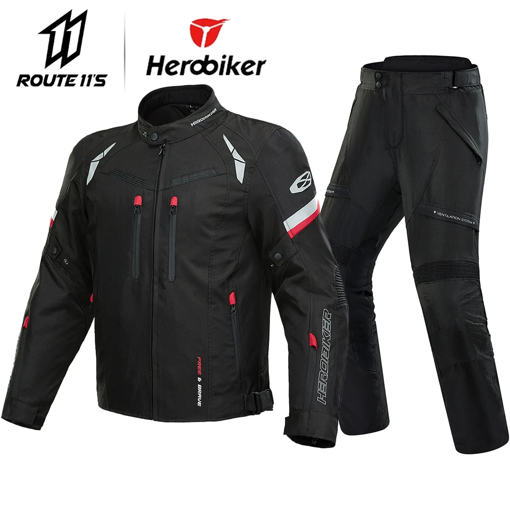 

HEROBIKER Men Winter Motorcycle Jacket Chaqueta Moto Hombre Veste Moto Motocross Jacket Windproof Moto Racing Jacket All Seasons
