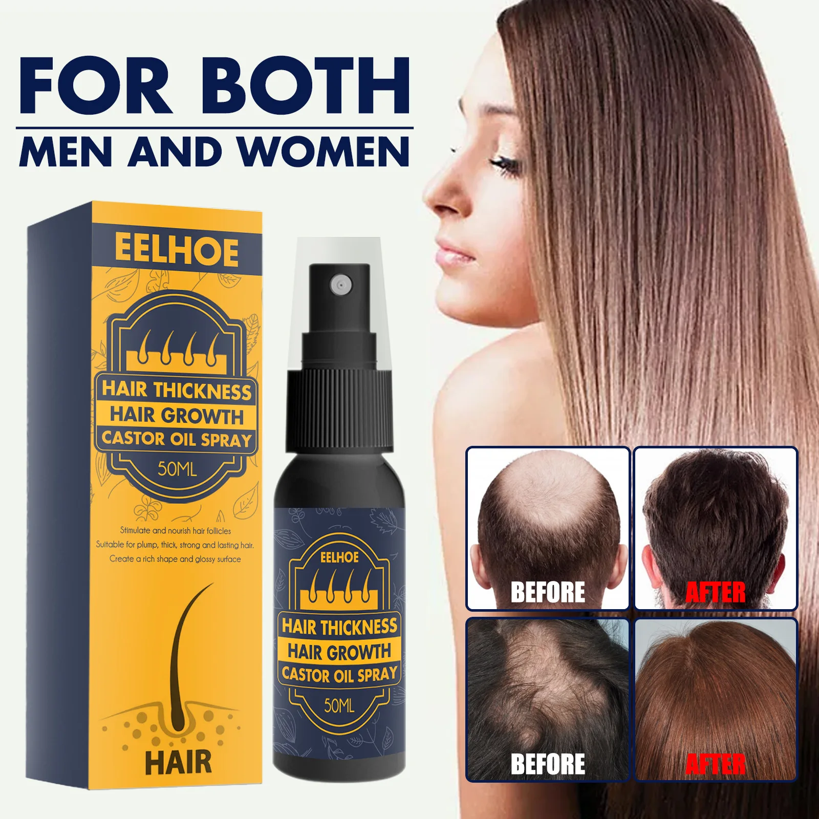 Moisturize Hair Follicle Castor Oil, Eyebrows, Eyelashes, Hair, Hair, Hair, Moisturizing, Anti Dehydration, Growth Spray.
Moisturize Hair Follicle Castor Oil, Eyebrows, Eyelashes, Hair, Hair, Hair, Moisturizing, Anti Dehydration, Growth Spray.