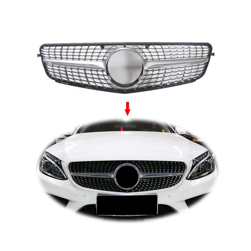 Upgrade GT type star Diamond AMG style car W205 grille grill For mercedes benz W204 C class 2008 to 2021
Upgrade GT type star Diamond AMG style car W205 grille grill For mercedes benz W204 C class 2008 to 2021
