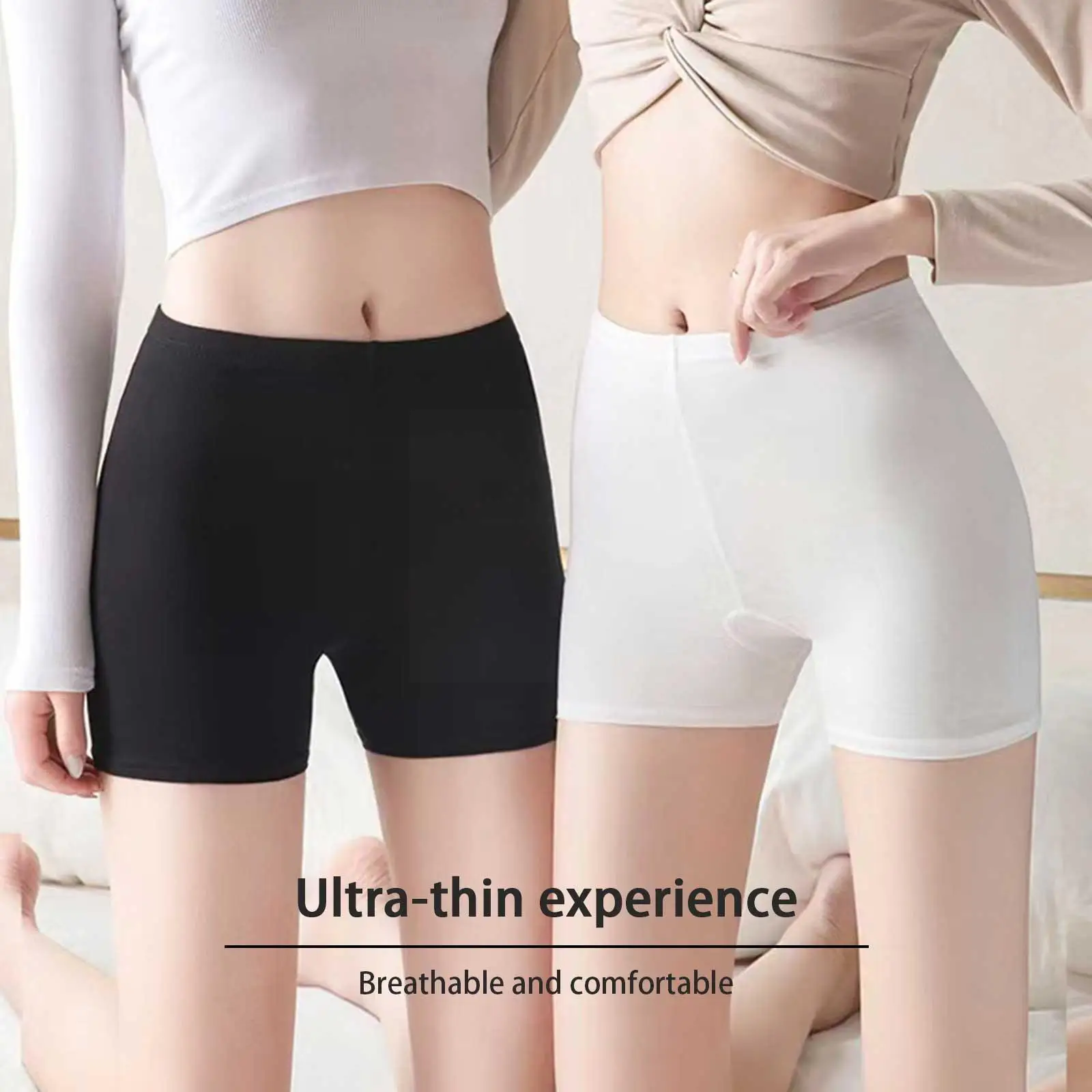 Women's Seamless Safety Pants Summer Thin Ice Silk Anti elastic ladies Skirt Shorts Boxer Underwear Panties Friction High W G6U5
Women's Seamless Safety Pants Summer Thin Ice Silk Anti elastic ladies Skirt Shorts Boxer Underwear Panties Friction High W G6U5