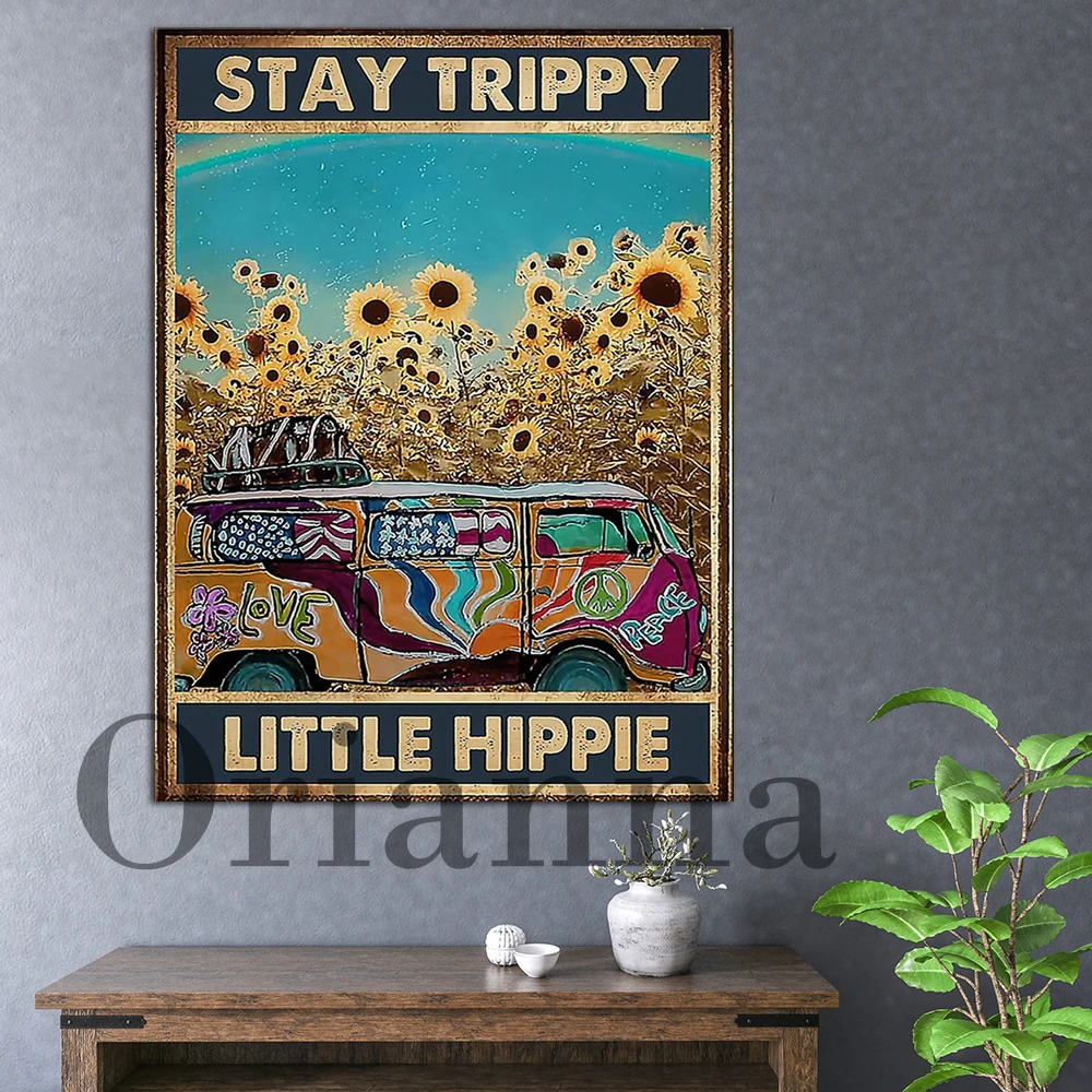 Stay Trippy Little Hippie Sunflower Vintage Wall Art Prints Posters Nordic Modern Home Living Room Bedroom Decor Painting Gift
Stay Trippy Little Hippie Sunflower Vintage Wall Art Prints Posters Nordic Modern Home Living Room Bedroom Decor Painting Gift